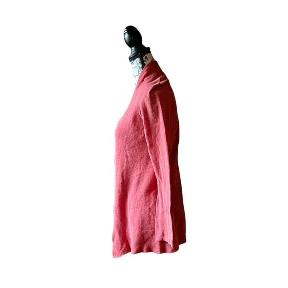 J. McLaughlin Womens Orange Linen Blend Shawl Collar Open Cardigan - S Classic - Picture 3 of 9